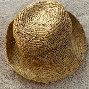 J.crew woman’s straw/ raffia bucket hat